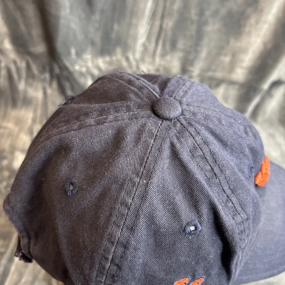 Vintage Tigers Hap Colosseum Cap Embroidered Blue Orange Paw Palm Tree Strapback